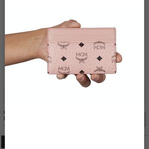 Mcm card case soft pink
